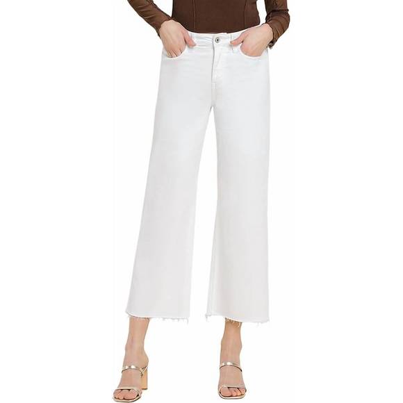 VERVET BY FLYING MONKEY Denim - NEW VERVET BY FLYING MONKEY high rise crop wide leg jeans in optic white